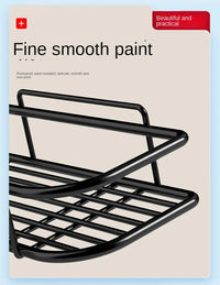 No-Drill Metal Triangle Bathroom Corner Shelf