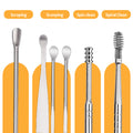Ear Cleaner Kit (5pcs) - Reusable Ear Wax Removal Tools with Travel Case