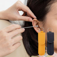Ear Cleaner Kit (5pcs) - Reusable Ear Wax Removal Tools with Travel Case