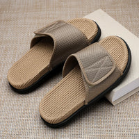 Men's Adjustable EVA Slides – Anti-Slip Cushioned Beach Slippers