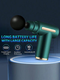 Hyundai Mini Percussion Massage Gun with Touch Screen