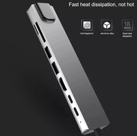 8-in-1 USB-C Hub with HDMI, RJ45, SD/TF & PD Charging