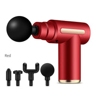 Professional 4-Head Mini Massage Gun – Rechargeable