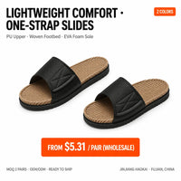 Men's Adjustable EVA Slides – Anti-Slip Cushioned Beach Slippers