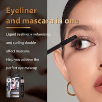 2-in-1 Mascara & Eyeliner - Waterproof, Long-Lasting Eye Makeup