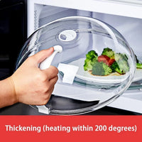 Microwave Food Splatter Cover with Handle – Splatter Guard Lid