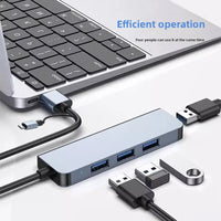 4-in-1 USB-C & USB-A Docking Station Hub