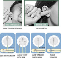 Ear Cleaner Kit (5pcs) - Reusable Ear Wax Removal Tools with Travel Case