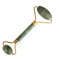 Jade Roller & Gua Sha Facial Massage Set - Face Sculpting & Puffiness Reduction Tool