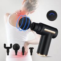 Professional 4-Head Mini Massage Gun – Rechargeable