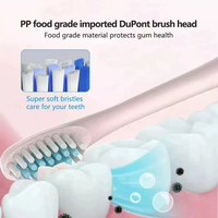 Electric Toothbrush - 6 Modes, 4 Brush Heads, USB Rechargeable, For Adults & Kids