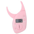 Pink Body Fat Monitors Portable Digital Skinfold Measurement Tester Measuring Caliper.