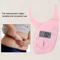Pink Body Fat Monitors Portable Digital Skinfold Measurement Tester Measuring Caliper