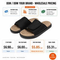 Men's Adjustable EVA Slides – Anti-Slip Cushioned Beach Slippers