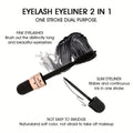 2-in-1 Mascara & Eyeliner - Waterproof, Long-Lasting Eye Makeup