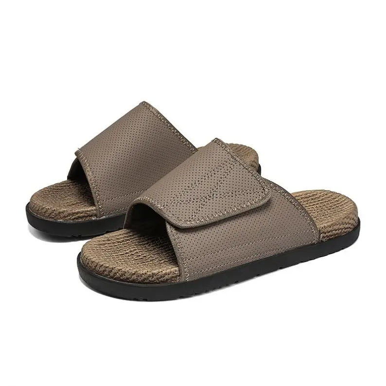 Men's Lightweight EVA Open-Toe Platform Slippers