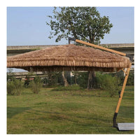 2m Palm Leaf Thatch Beach Umbrella – Boho Outdoor Parasol