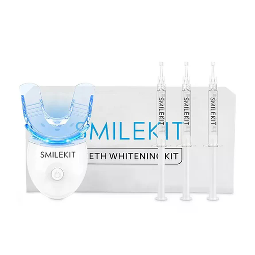 Teeth Whitening Kit with LED Light Tray – Fast Stain Removal & Bright Smile