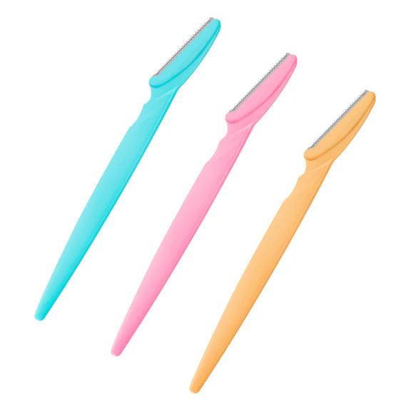 Dermaplaning Tool / Eyebrow Razor - Facial Hair Removal & Exfoliation Razor (Set of 3)