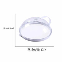 Microwave Food Splatter Cover with Handle – Splatter Guard Lid