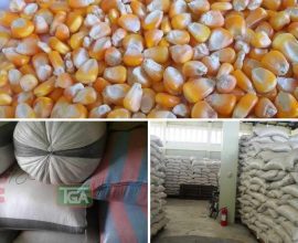 Bags Of Yellow Corn