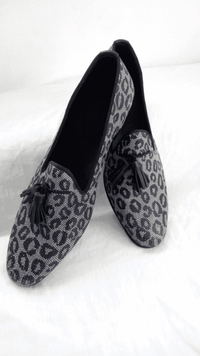 Spotted with ash pattern cloth-like with perforations