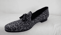 Spotted with ash pattern cloth-like with perforations