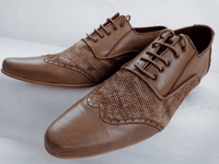 Desert Brown Leather with Jute Sack Combi