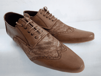 Desert Brown Leather with Jute Sack Combi