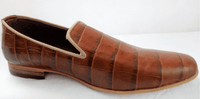 Red Eartth Coloured patterened Leather