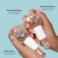 Ice Globe Facial Massager (2pcs) - Cryotherapy Tool for Puffiness, Pores & Skin Tightening