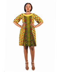 Knee-Length African Dress (LMCXDS002-005)
