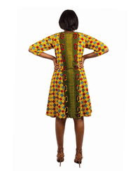 Knee-Length African Dress (LMCXDS002-005)