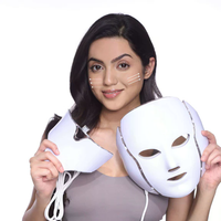 LED Face & Neck Mask - 7-Color Light Therapy for Anti-Aging, Acne & Skin Rejuvenation