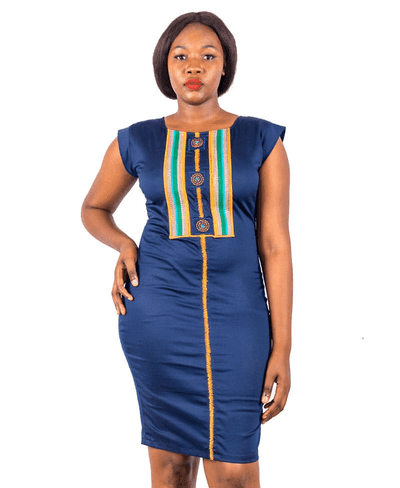 Ladies Knee-Length Dress (LWPXDS002-083)