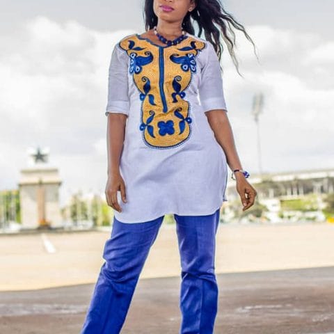 Ladies African WearTop And Trouser - CGC004