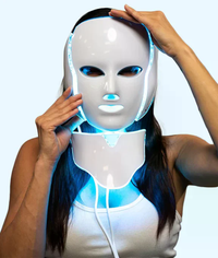 LED Face & Neck Mask - 7-Color Light Therapy for Anti-Aging, Acne & Skin Rejuvenation