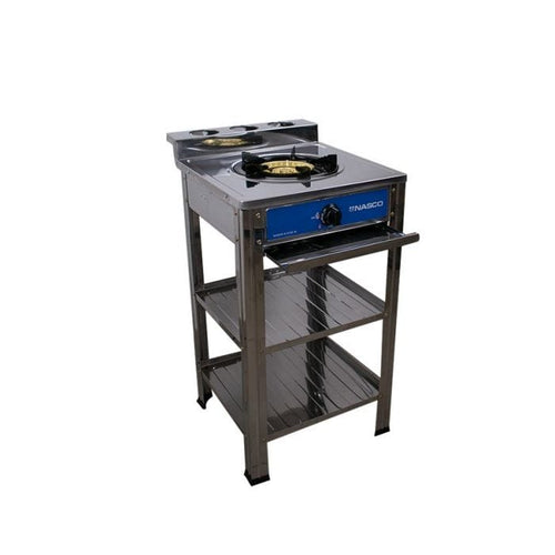 Best Nasco 1 Burner Gas Stove 2 Shelf Stand