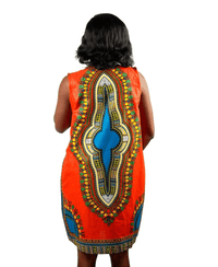 Dashiki Angelina Knee-Length Dress (LWPXDS002-083D)