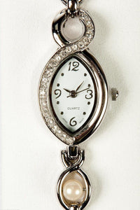 Avon Pearlesque Silver Ladies Watch