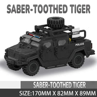 Police Armored Vehicle Building Blocks Set – Off-Road Toy Car for Boys