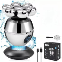 7D Electric Head Shaver for Men – Waterproof Bald Head & Beard Trimmer with Charging Base