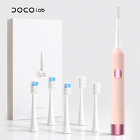 DOCO LAB Sonic Electric Toothbrush – 6 Modes, 5 Brush Heads, Rechargeable