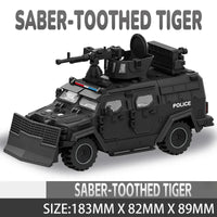 Police Armored Vehicle Building Blocks Set – Off-Road Toy Car for Boys