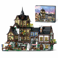 3867-Piece Medieval Village Building Blocks Set – Model Kit for Kids & Adults
