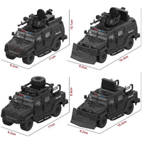Police Armored Vehicle Building Blocks Set – Off-Road Toy Car for Boys