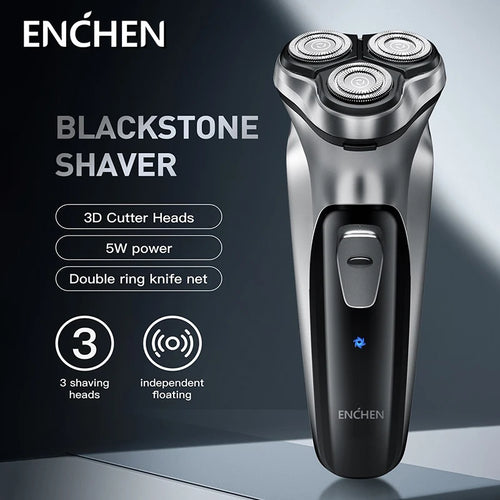 ENCHEN Blackstone Electric Shaver for Men – 3D Floating Blades, USB-C Rechargeable