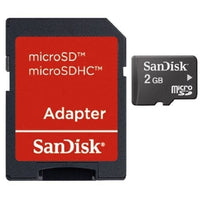Sandisk MicroSDHC Memory Card with Adapter - 2GB