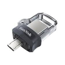 Sandisk Ultra Dual m3.0 USB 3.0 / micro-USB Flash Drive - 64GB Silver