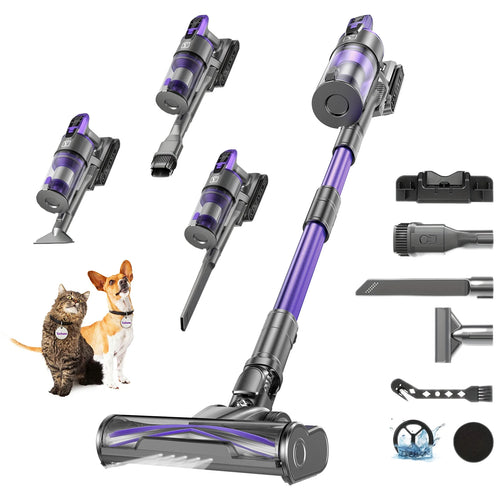 Yanhama 650W Cordless Vacuum Cleaner – 75000Pa Suction, 70 Min Runtime